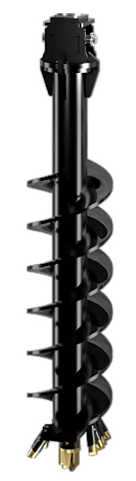 AUGER - RC10 - 100MM SQUARE HUB - TAPERED TOOTH - MULTI FACET TUNGSTEN