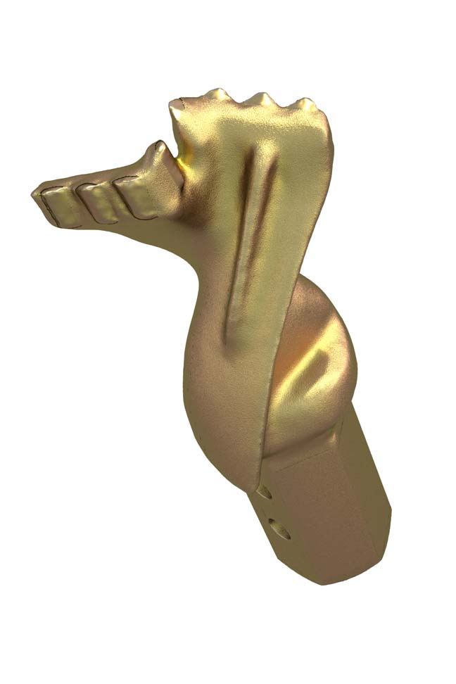 AUGER PILOT (MALE - LONG) - HEX WITH 2 HOLES - MULTI FACET TUNGSTEN - SUITS A6 / A8 AUGER