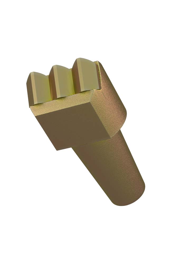 AUGER TAPERED TOOTH - TRIPLE TIP - MULTI FACET TUNGSTEN - SUITS RC11 AUGER