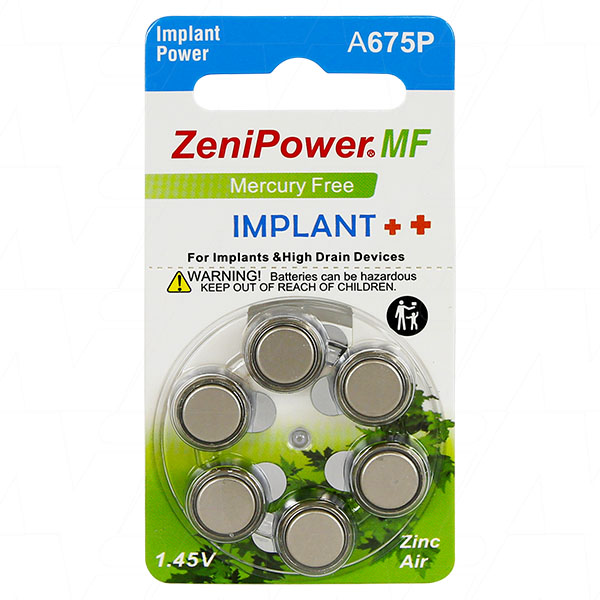 1.4V 520mAh Hearing Aid Battery