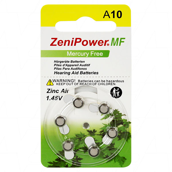 1.4V 80mAh Hearing Aid Battery