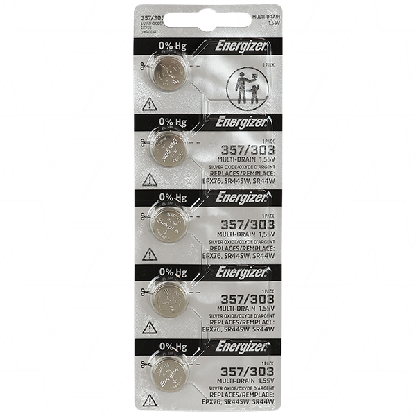 1.55V 138mAh Silver Oxide Watch Battery (SR44W, SR44SW,EPX76)