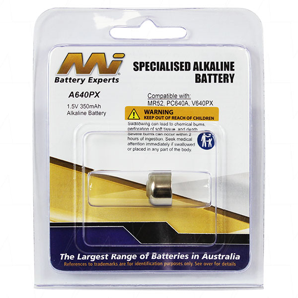 1.5V 350mAh Alkaline Battery PC640A